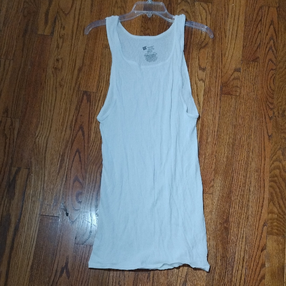 Hanes Classic White Men's Ribbed Tank Tops Set Of 3 XL